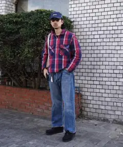 90s 00s BLUEWAY Half-zip Work Jacket