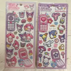 サンリオ マイメロ クロミ サンリオキャラクターズ 平成はっぴーフォン2点セット