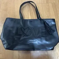 Victoria'sSecret LOVEロゴ　トートバック　フリンジ付き
