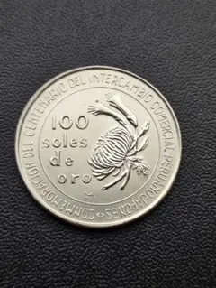 日秘友好通商航海条約締結100周年記念 100ソル銀貨 - メルカリ