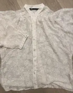 ZARA 花柄シャツ シースルー レディース 長袖