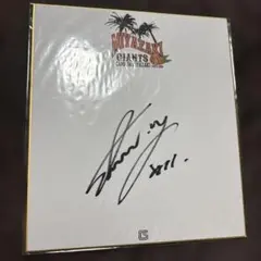 山本泰寛・重信慎之介・高木勇人】直筆サイン色紙 那覇キャンプ 読売