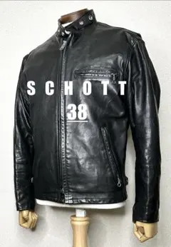 美品/現行✨schott ライダースジャケット　シングル　141 本革　黒 ショット SCHOTT 141 シングルライダース ブラック | Jalana | ジャラーナ