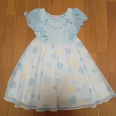 メゾピアノ　水玉ワンピース　キャンディ　130