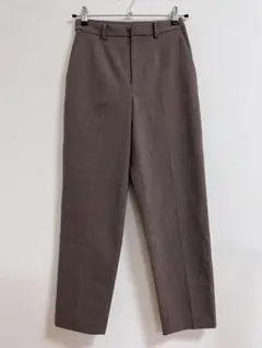 UNIQLO ユニクロ　スマートアンクルパンツ　ブラウン チェック柄 Sサイズ