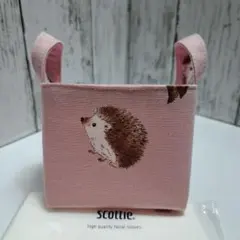 布バスケット　☆481　ハリネズミ柄