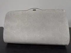 ★上品シルバー★フォーマルクラッチバッグ チェーン付き パーティー 結婚式♪