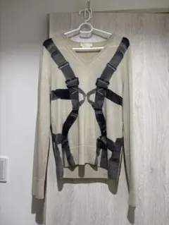 Alexander McQueen ハーネス柄 Vネックセーターのサムネイル