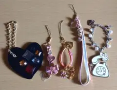 サマンサタバサ　チャーム　ストラップ　ミラー　キーホルダー　キラキラのサムネイル