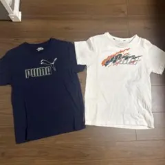 PUMA Tシャツ 2枚セット ネイビー ホワイト