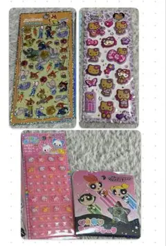 ズートピア　プチドロ　日焼けキティ　マシュマロ　タイルシール　パワパフおはじき