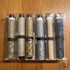 和風デザインミニ掛軸　巻物 6本セット