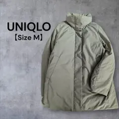 UNIQLO ユニクロ　ハイブリッドダウンコート　ジャケット　カーキ　M