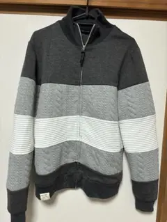 グレー系 ジップアップトレーナー M