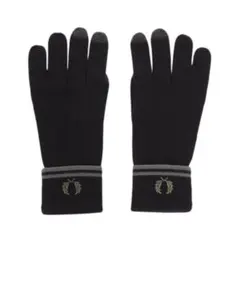 【新品未使用】フレッドペリー 手袋 メンズ スマホ対応 刺繍ロゴ ラッピング可