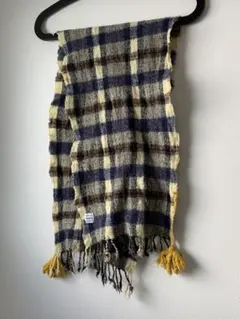 安い‼️お買い得！チェック柄フリンジ付きマフラー