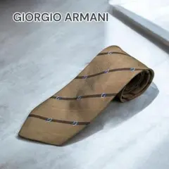GIORGIO ARMANI ネクタイ シルク 総柄 ブラウン bc11ytのサムネイル