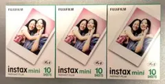 【新品】FUJIFILM チェキ用インスタントフィルム 10枚入り×3