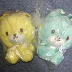 【2種セット】タイニーチャム　カラフルアイスクリーム　BIGぬいぐるみ