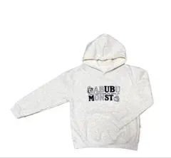 グレー フード付き パーカー 裏毛