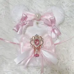 ぬい服 着ぐるみ ちびぐるみ 11cm くま 羽付き ピンク