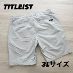 美品　タイトリスト　ハーフパンツ　シアサッカー　グレー　ストレッチ　3Lサイズのサムネイル