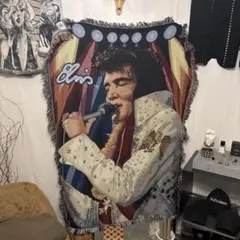 エルビスプレスリー　vintage ラグ　大