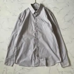 カルバンクライン 長袖 ボタンダウンシャツ L グレー チェック メンズのサムネイル