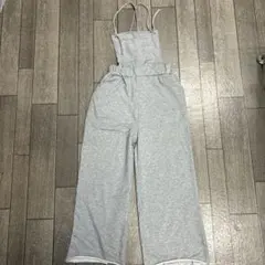 オーバーオール サロペット スウェット グレー サイズF