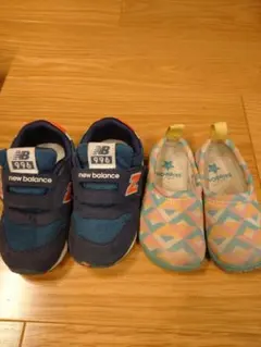 ニューバランス スリッポン キッズ シューズ 13.0 13.5