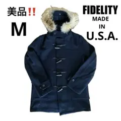 美品【FIDELITY】USA製ダッフルコート 脱着ファー付 Lサイズ相当のサムネイル