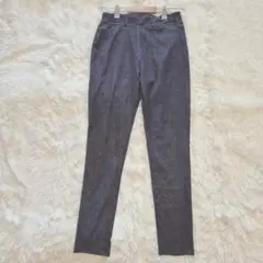 MUJI ストレッチレギンスパンツ ウエストゴム シンプル 着回し E8736