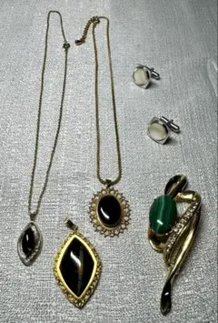 ネックレス　ゴールド　シルバー　ジュエリー　アクセサリー　ペンダント　セット　2