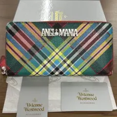 新品同様‼️ ヴィヴィアンウエストウッド　長財布　チェック柄　ラウンドファスナー