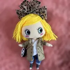 ドール用 カチューシャ ヘアアクセサリー ヒョウ柄 リボン ブラウン 1点