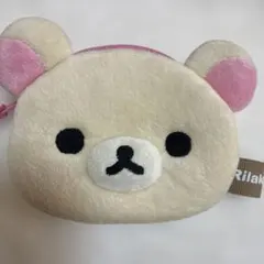 コリラックマ フェイス型 コインケース ポーチ