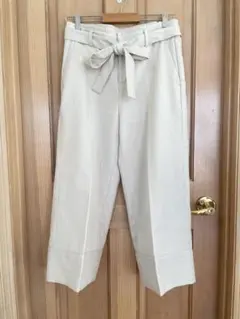 バナナリパブリック　センタープレスワイドパンツ