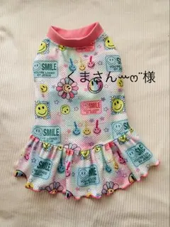 犬服ハンドメイド　タンクトップ(くまさんꕀෆ¨様　専用)