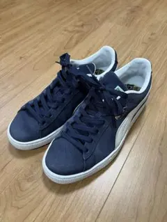 PUMA スウェード ネイビー スニーカー