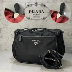 PRADA ショルダーバッグ プラダ 2way クラッチバッグ BT0689 黒