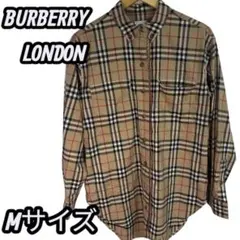 【極美品】現行 BURBERRY LONDON ノバチェック柄 長袖シャツ M