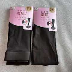 まるで素肌のようなフェイクタイツクリア美脚80デニール