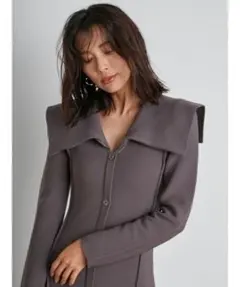 SNIDEL ビッグカラーホールワンピース