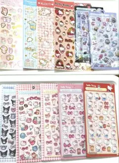 ぷくぷくシール 3Dシール サンリオ ボンボンドロップ風シール まとめ売り 新品