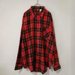 Prentiss 80s ヴィンテージ ネルシャツ 赤黒チェック M USA製のサムネイル