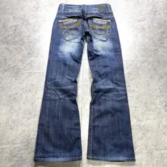 00s【archive】フレアデニムパンツ/Y2K/刺繍/お兄系/ギャル男/平成