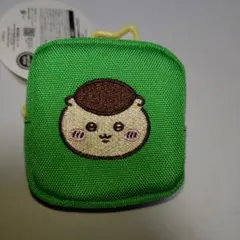 ちいかわ カラビナ付き刺繍スクエアミニポーチ くりまんじゅう