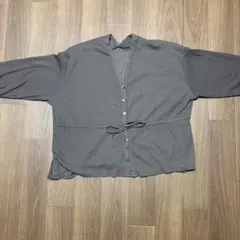 リブ編み ブラウン　トップス　M 長袖