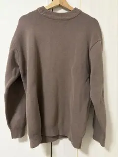 値下げアーバンリサーチ　クルーネック ニットセーター　ブラウン　Mサイズ
