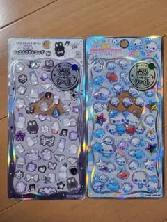 光る ジュエルドロップシール 2種類